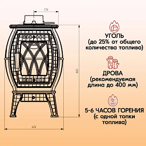 д-Печь-камин Прометалл Бахта отопительно-варочная5 Страница