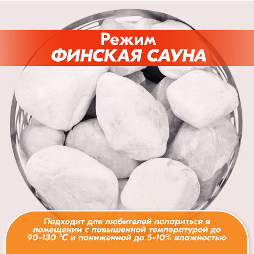 06 Каменка Vita 3 кВт Черный 2000х2000